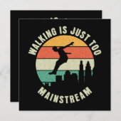 Carte Marcher Est Juste Trop Grand (Devant / Derrière)