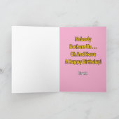 Carte Marcher Mon Chien Est Joyeux, Joyeux Anniversaire (Intérieur)