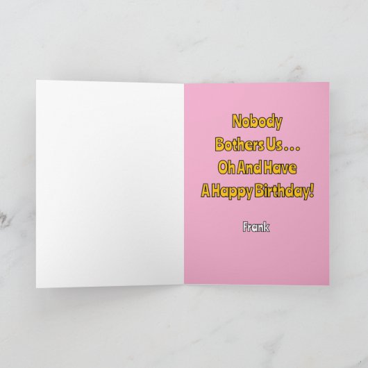 Carte Marcher Mon Chien Est Joyeux, Joyeux Anniversaire (Intérieur)