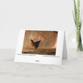 Carte "Marcher" - Numériquement photo améliorée poulet e (Dos)