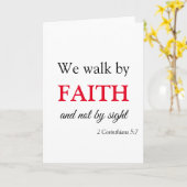 Carte Marcher par la foi (Fleur jaune)