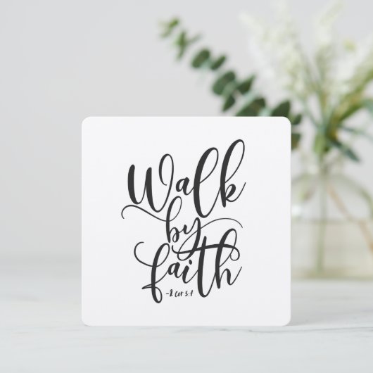 Carte Marcher Par La Foi 2 Corinthiens 5:7 (Debout devant)