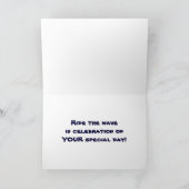 CARTE MARCHEZ LA VAGUE ET AMUSEZ-VOUS LE 15 ANNIVERSAIRE (Intérieur)