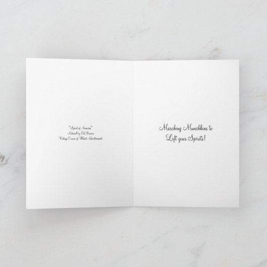 CARTE "MARCHING BAND" CRÈME DE BLÉ ET DE SALUT (Intérieur)