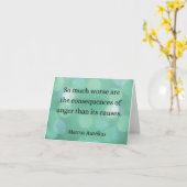 Carte Marcus Aurelius : Conquérir la colère, Trouver la (Fleur jaune)
