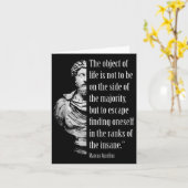 Carte Marcus Aurelius Sagesse stoïque Majorité de folie  (Fleur jaune)