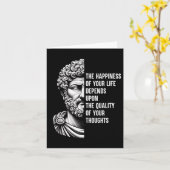 Carte Marcus Aurelius Shirt Citation Motivationnelle Phi (Fleur jaune)