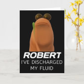 Carte Marcus Le Ver Robert J'ai Déchargé Mon Fluide Ga (Fleur jaune)