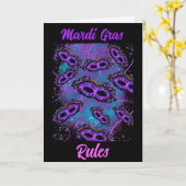 Carte Mardi Gras (Fleur jaune)