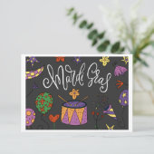 Carte Mardi Gras (Debout devant)