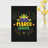 Carte Mardi Gras (Fleur jaune)