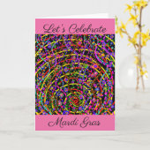 Carte Mardi Gras (Fleur jaune)