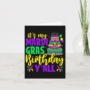 Carte Mardi Gras Anniversaire C'est My Mardi Gras Annive