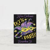 Carte Mardi Gras Bourbon Street New Orleans Souvenir Lou (Devant)