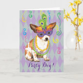Carte Mardi Gras Chihuahua (Fleur jaune)
