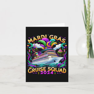 Carte Mardi Gras Cruise Squad 2025 Drôle de jumelage de
