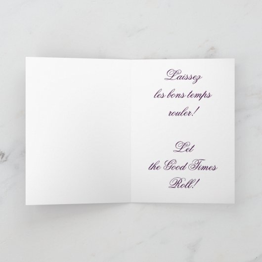 Carte Mardi gras de Mucha (Intérieur)