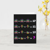 Carte Mardi Gras Équation Math Pour Les Étudiants Mard (Fleur jaune)