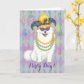 Carte Mardi Gras Eskie (Fleur jaune)