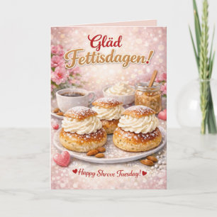 Carte Mardi Gras Fettisdagen Personnalisé