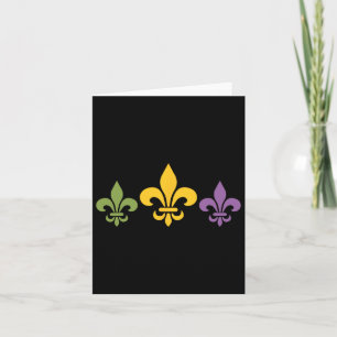 Carte Mardi Gras Fleur Amusante Cute Retro Mardi Gras Fe
