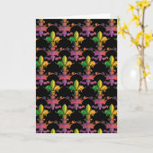 Carte Mardi Gras Fleur de Crown (Fleur jaune)