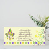 Carte Mardi Gras Fleur de Dots (Debout devant)