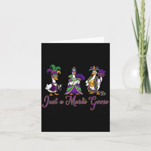 Carte Mardi Gras Goose 2026 Gift Funny Tee Men,women (Devant)