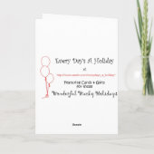 Carte Mardi gras heureux (Dos)