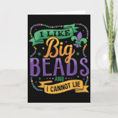 Carte Mardi Gras I Like Big Beads And I Cannot Lie Funny (Devant)