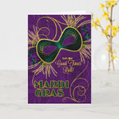 Carte Mardi Gras Laissez les bons moments rouler ! (Fleur jaune)
