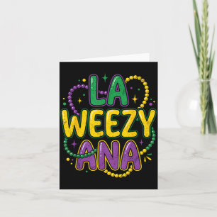 Carte Mardi Gras Louisiane La Weezy Ana Drôle Nola Homme