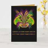 Carte Mardi-Gras-Mask-The-Queen-V-3 (Fleur jaune)