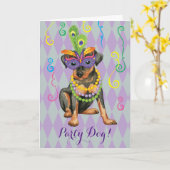Carte Mardi Gras Min Pin (Fleur jaune)