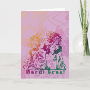 Carte Mardi Gras montre