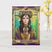 Carte Mardi Gras Realm Portraits - La Princesse Créole (Fleur jaune)