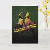 Carte Mardi Gras Revelers (Fleur jaune)