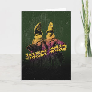 Carte Mardi Gras Revelers