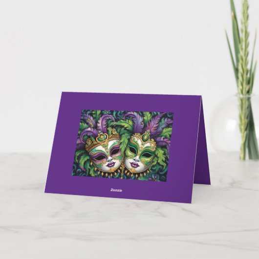 Carte 💚 💜 💛 Mardi Gras Splendor (Dos)