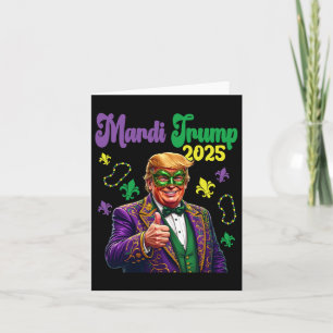 Carte Mardi Trump 2025 Drôle Mardi Gras