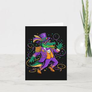 Carte Mardigator Mardi Gras Danser Costume d'alligator M