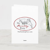 Carte Mare et Foal Mother's Day Card (Dos)