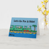 Carte Marée des marais et amis sur le train vert (Fleur jaune)
