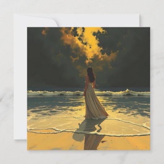 Carte Marée dorée de solitude | Marées célestes (Devant)