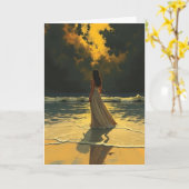 Carte Marée Dorée de Solitude | Marées Célestes Vides (Fleur jaune)