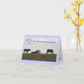 Carte Mares sur la colline - Bleu (Fleur jaune)