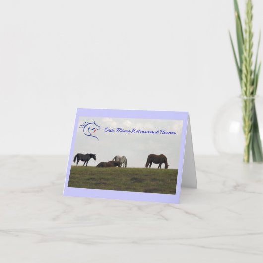 Carte Mares sur la colline - Bleu (Devant)