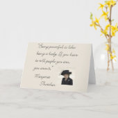 Carte Margaret Thatcher Cite "Être puissant..." (Fleur jaune)