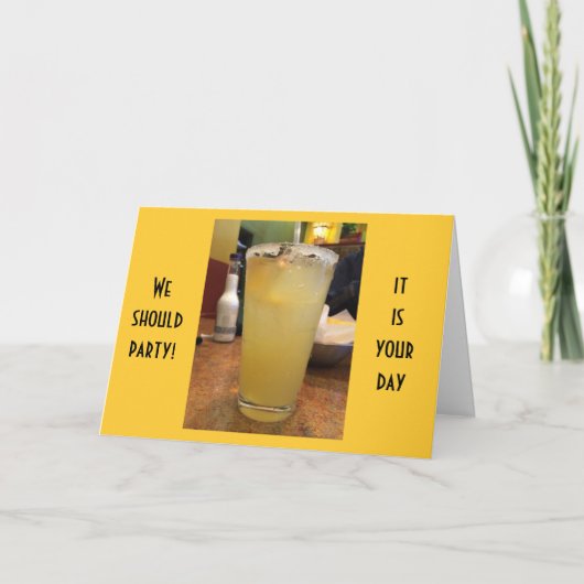 Carte MARGARITA CÉLÉBRATION POUR VOTRE 40e ANNIVERSAIRE (Devant)