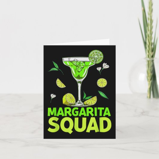 Carte Margarita Squad Cinco De Mayo Costumes Pour Mexica (Devant)